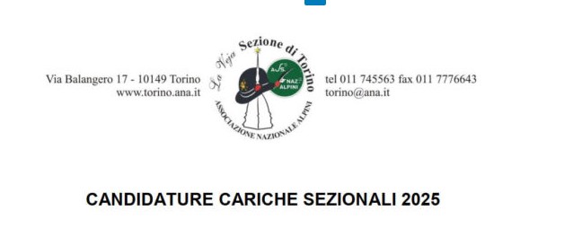 Scopri di più sull'articolo Candidature Cariche Sezionali 2025