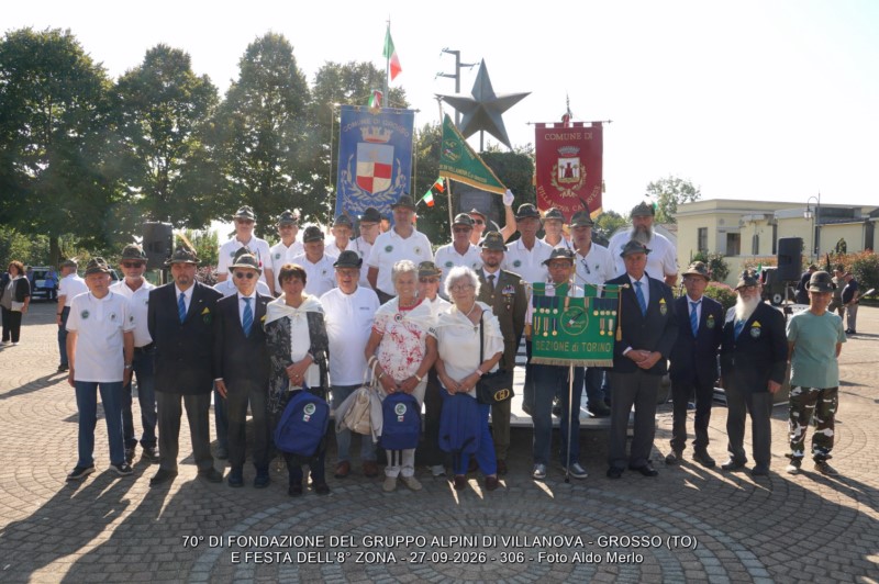 Scopri di più sull'articolo 70° di Fondazione del Gruppo di Villanova Canavese, Festa 8a Zona e 20ª di unione dei Gruppi Alpini Villanova e Grosso.